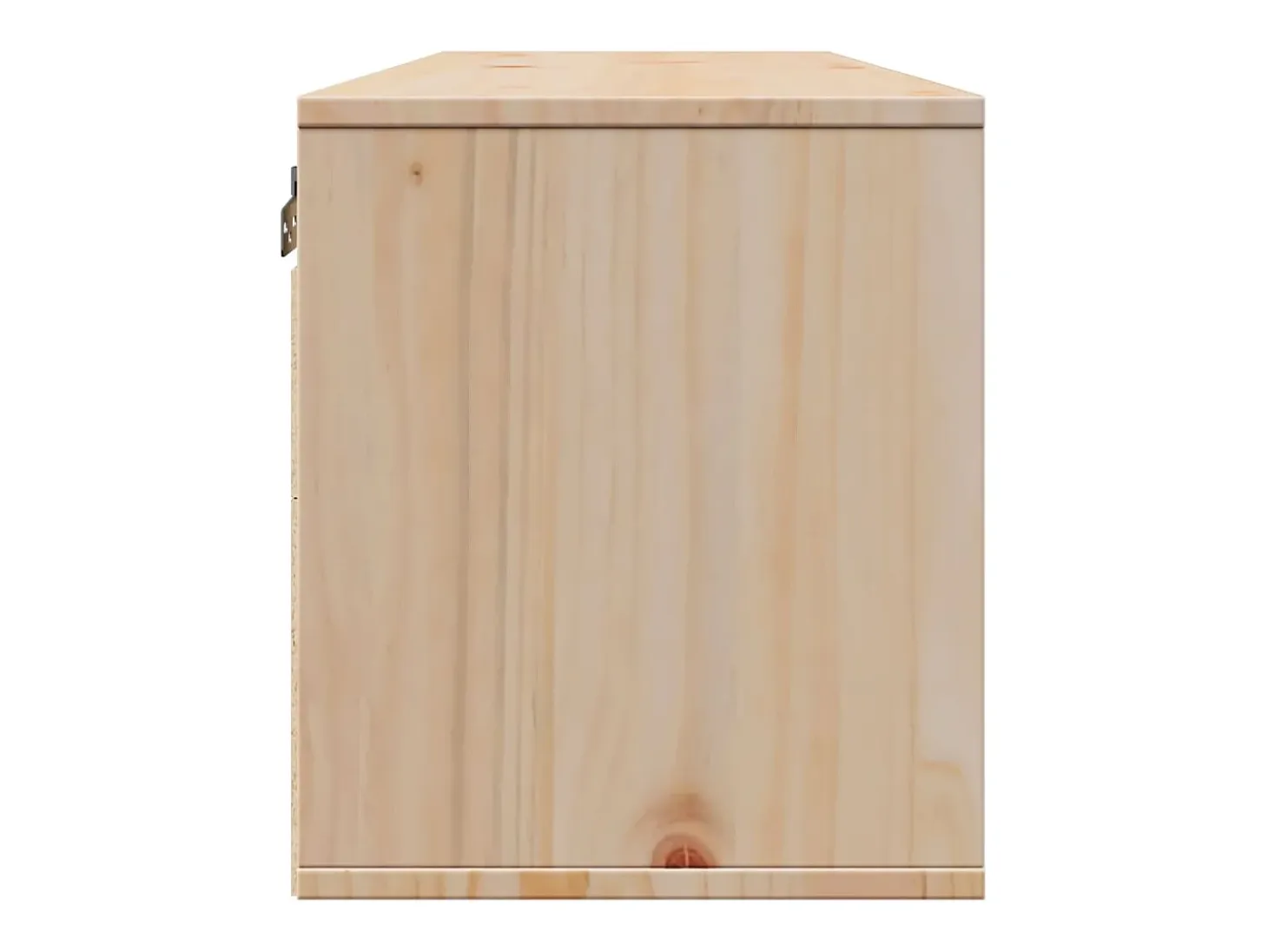 Armario de pared de madera maciza de pino 100x30x35 cm