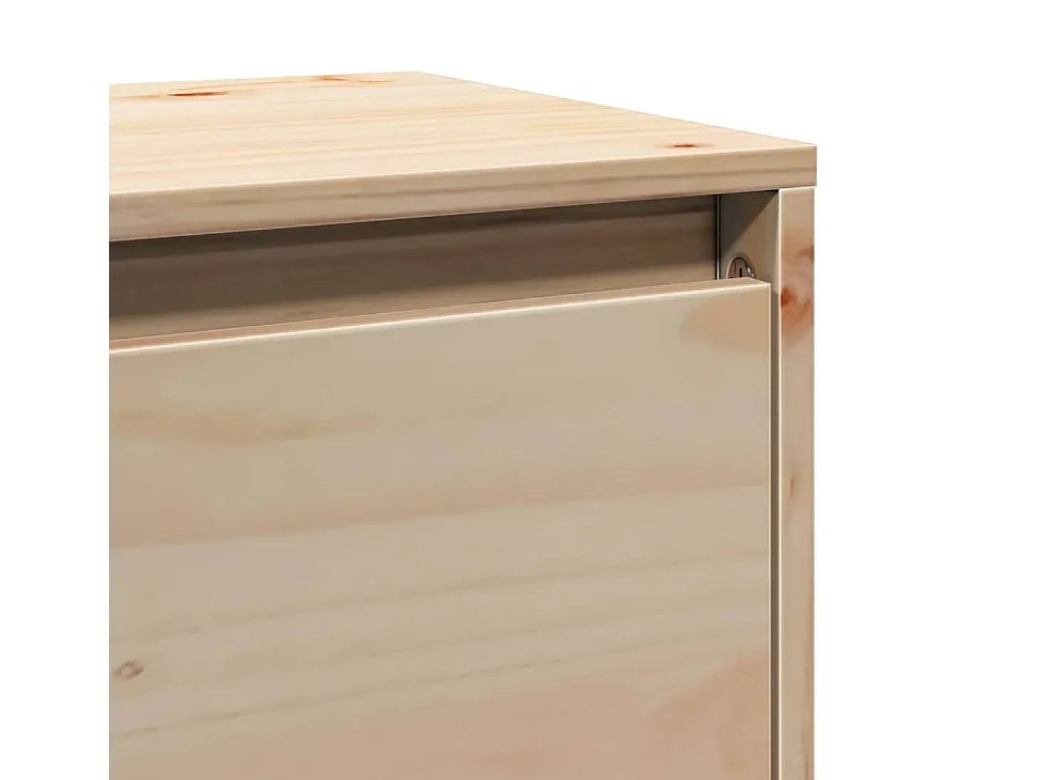 Armario de pared de madera maciza de pino 100x30x35 cm