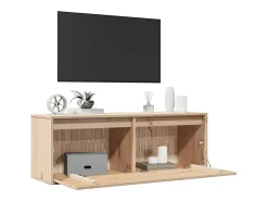 Armario de pared de madera maciza de pino 100x30x35 cm