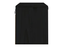 Armario de pared de madera maciza de pino negro 60x30x35 cm