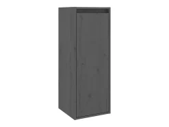 Armario de pared Gris 30x30x80 cm Madera maciza de pino