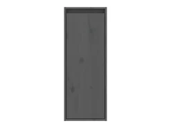 Armario de pared Gris 30x30x80 cm Madera maciza de pino