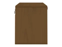 Armario de pared marrón miel 60x30x35 cm Madera maciza de pino