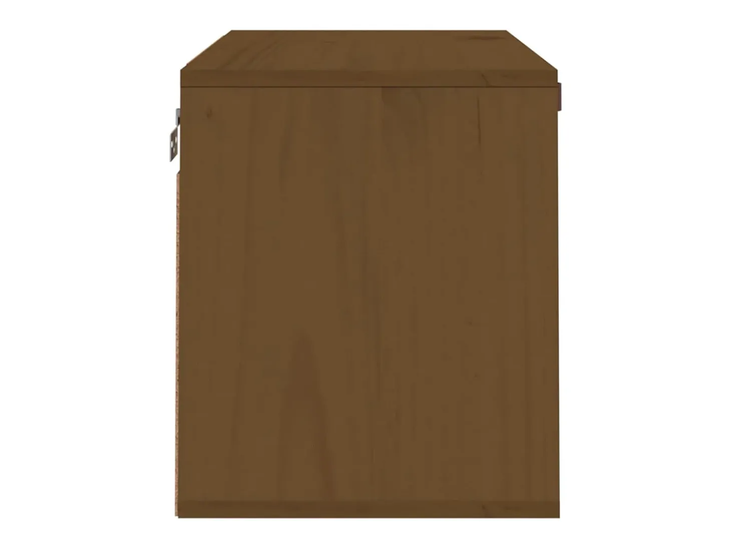 Armario de pared marrón miel 60x30x35 cm Madera maciza de pino