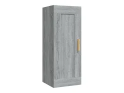 Armario de pared Sonoma gris 35x34x90 cm Madera de ingeniería