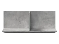 Armario de pared 70x16,5x30 cm gris hormigón madera de ingeniería