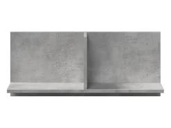 Armario de pared 70x16,5x30 cm gris hormigón madera de ingeniería