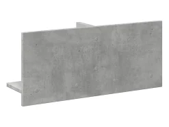 Armario de pared 70x16,5x30 cm gris hormigón madera de ingeniería