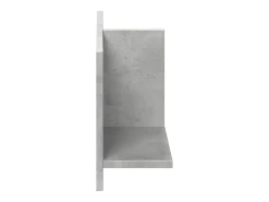 Armario de pared 70x16,5x30 cm gris hormigón madera de ingeniería