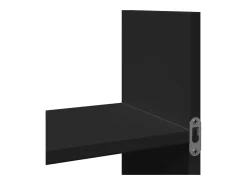 Armario de pared 100x18x40 cm madera de ingeniería negra