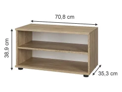 Armario de salón sonoma 70.8x35.3x38.9 berno