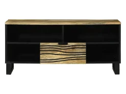 Armario de TV Marrón 105 x 33 x 46 cm madera maciza de mango
