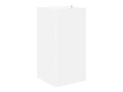 Armario esquinero madera contrachapada blanco 33x33x67cm