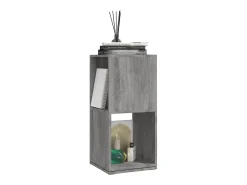 Armario giratorio aglomerado gris hormigón 34,5x34,5x75,5 cm