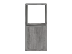 Armario giratorio aglomerado gris hormigón 34,5x34,5x75,5 cm