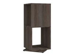 Armario giratorio aglomerado gris y Sonoma 34,5x34,5x75,5 cm