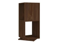 Armario giratorio aglomerado roble marrón 34,5x34,5x75,5 cm