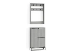 Armario gris 60x24x92 eliza