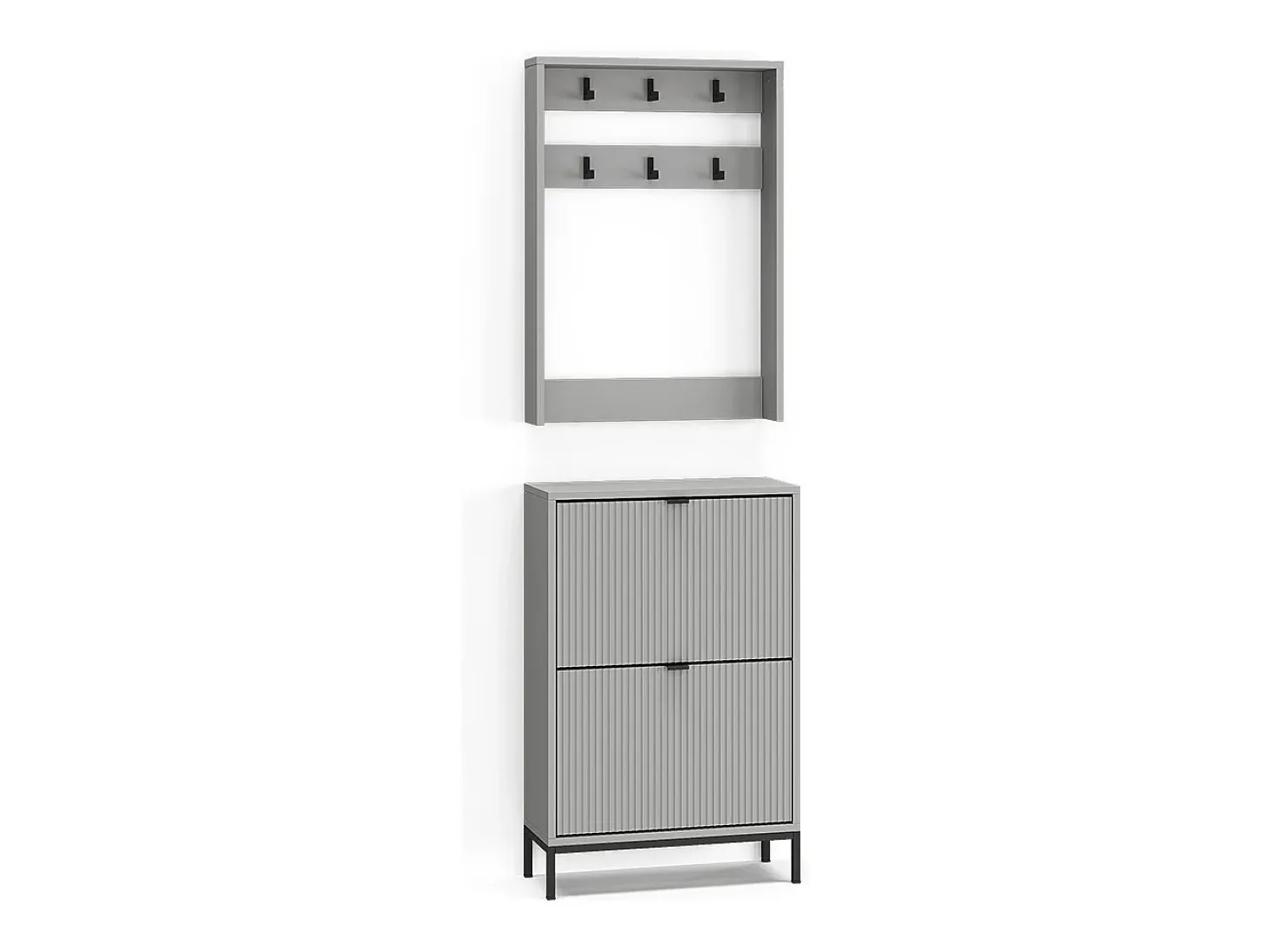 Armario gris 60x24x92 eliza