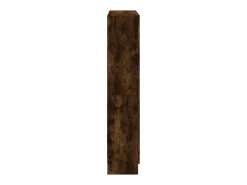 Armario libros madera contrachapada roble humo 82,5x30,5x150 cm