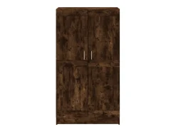 Armario libros madera contrachapada roble humo 82,5x30,5x150 cm
