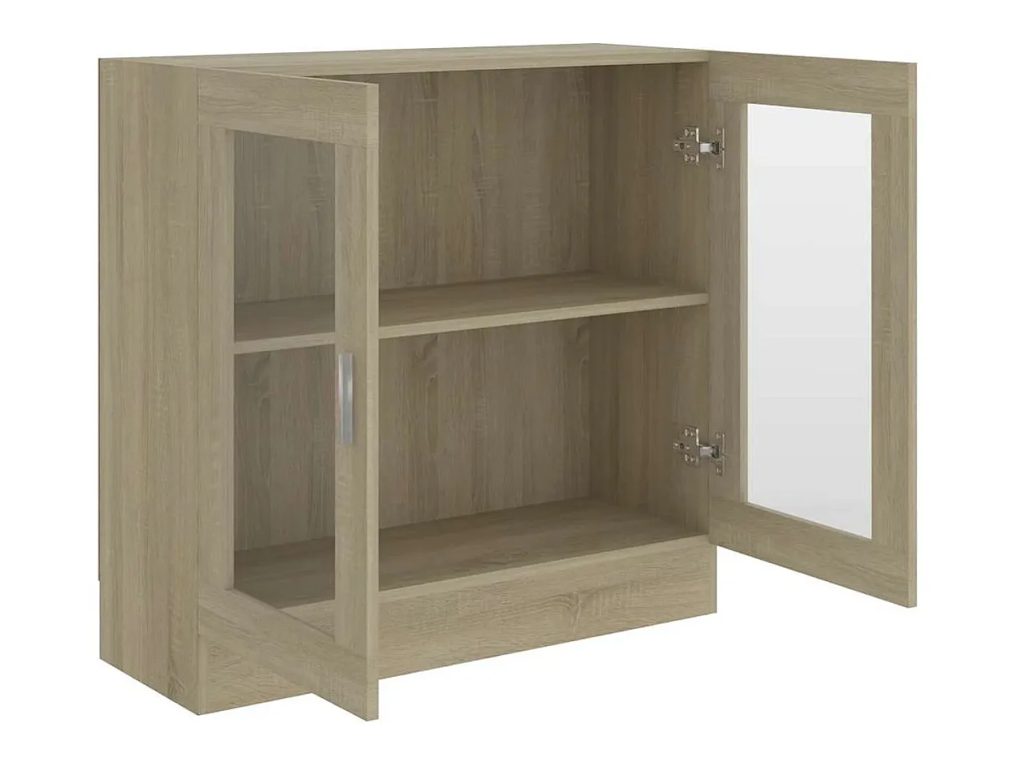 Armario libros madera contrachapada color roble 82,5x30,5x80 cm