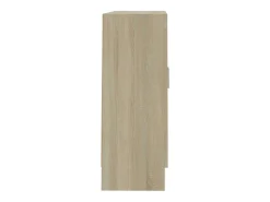 Armario libros madera contrachapada color roble 82,5x30,5x80 cm