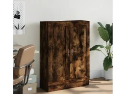 Armario libros madera de ingeniería roble humo 82,5x30,5x115 cm