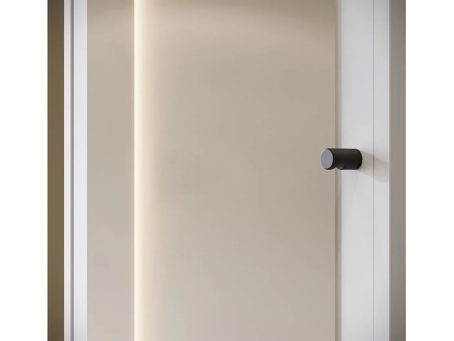 Armario moderno 90 cm armario de entrada con espejo estantes y barra mate blanco