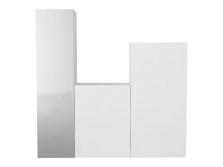 Armario modular con 1 espejo y 3 puertas blanco - TELEZA