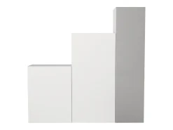 Armario modular con 1 espejo y 3 puertas blanco - TELEZA