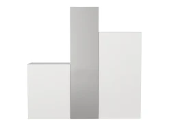Armario modular con 1 espejo y 3 puertas blanco - TELEZA