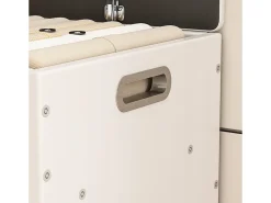 ARMARIO PARA ZAPATOS CON ASIENTO DE MADERA, 3 ESTANTES, APERTURA, BLANCO, 80 CM