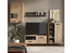 Armario roble wotan 59.8x25x100 amber