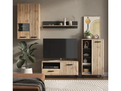 Armario roble wotan 80x38x172 amber