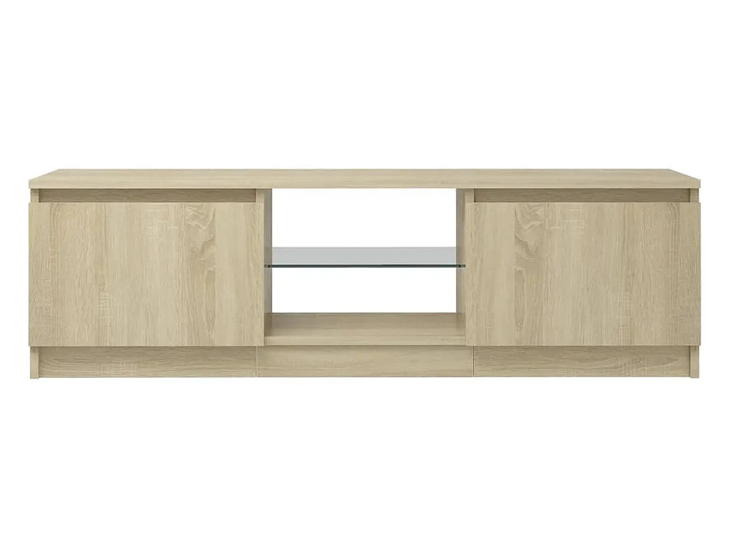 Armario TV con luces LED roble Sonoma 120x30x35,5 cm