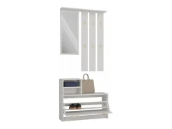 Armario Zapatero Color Cachemira de 85x180x24 cm – Diseño Moderno y Estrecho para Recibidor o Pasillo