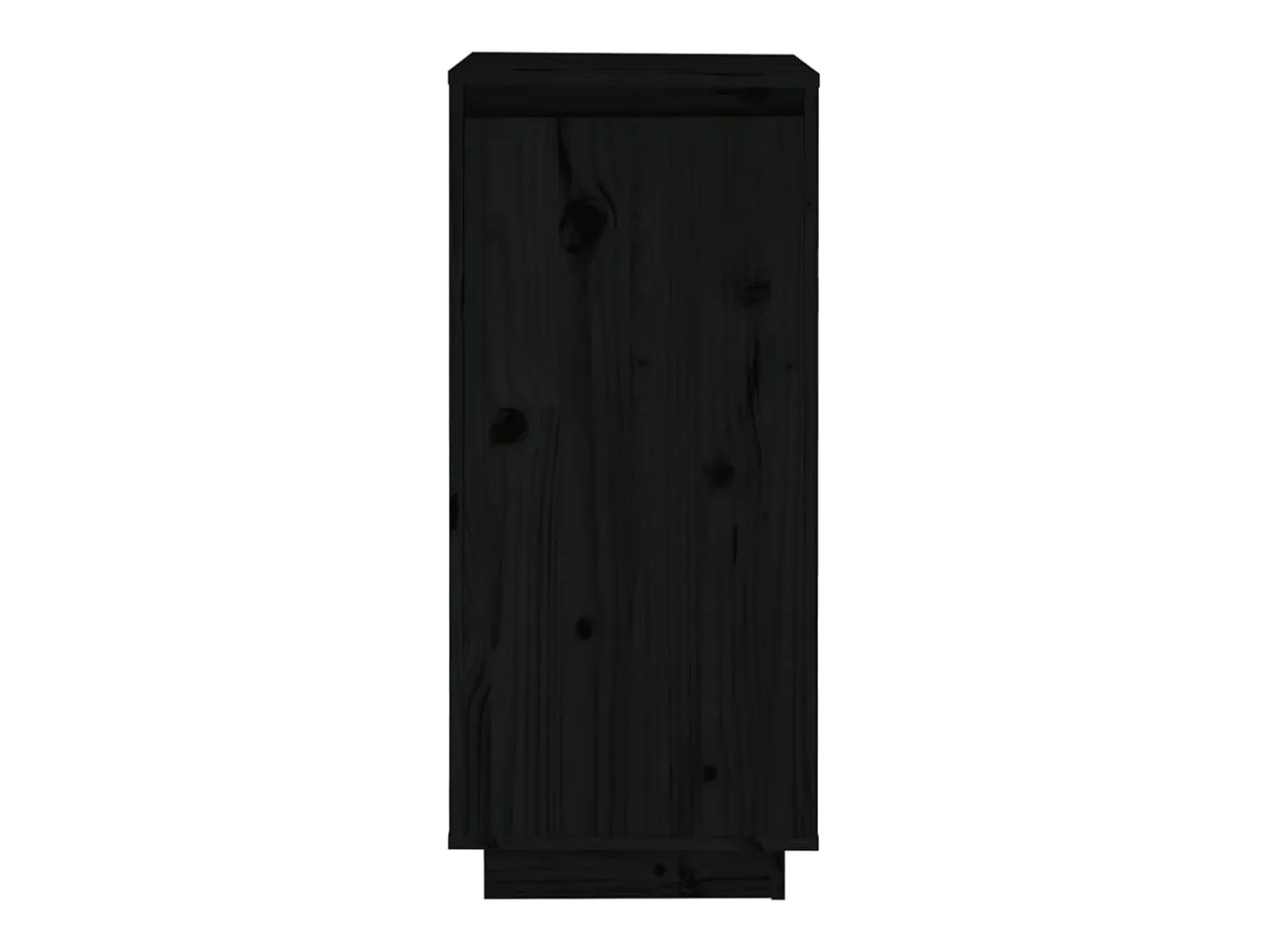 Armario zapatero de madera maciza de pino negro 35x35x80 cm ES411843