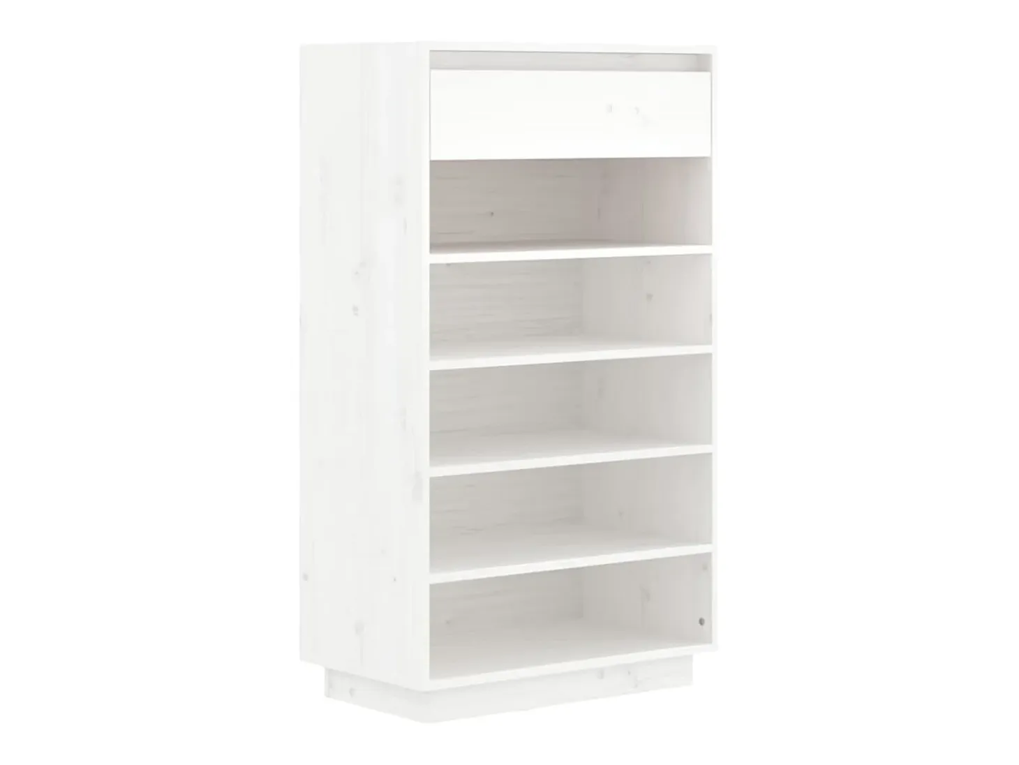 Armario zapatero de madera maciza de pino 60x34x105 cm ES964030