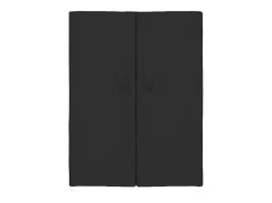 Armario zapatero de tela negro 60x28x90 cm ES100364