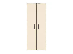 Armario zapatero de tela crema 60x30x166 cm ES921902