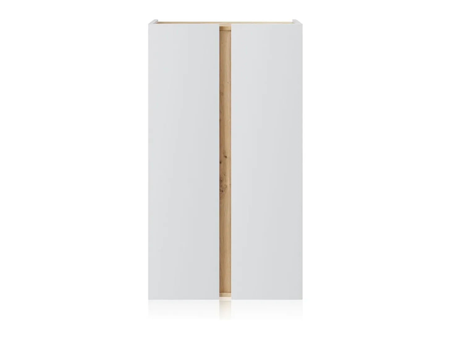Armario zapatero Eitan Blanco Artik (Blanco Mate) - Roble Nodi