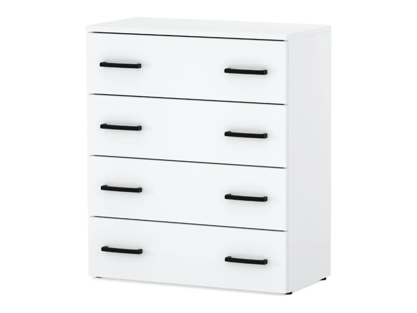 Armario zapatero en blanco 71x82,9x35 cm – mueble de almacenamiento con 4 estantes