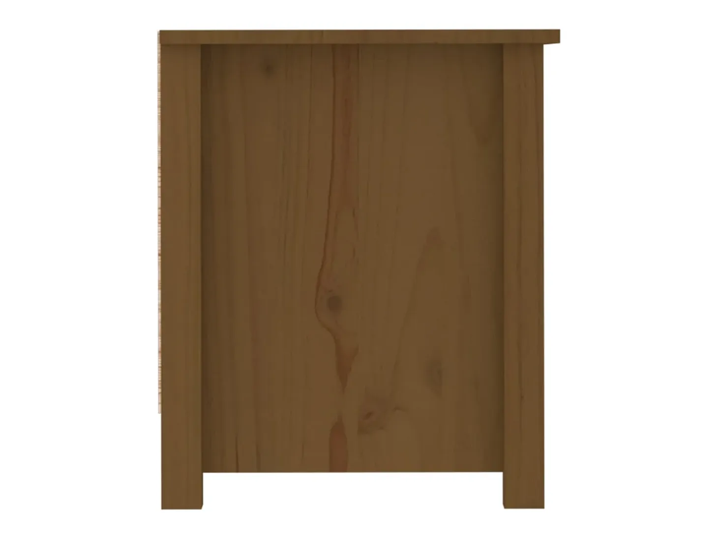 Armario zapatero madera maciza pino marrón miel 110x38x45,5cm ES767097