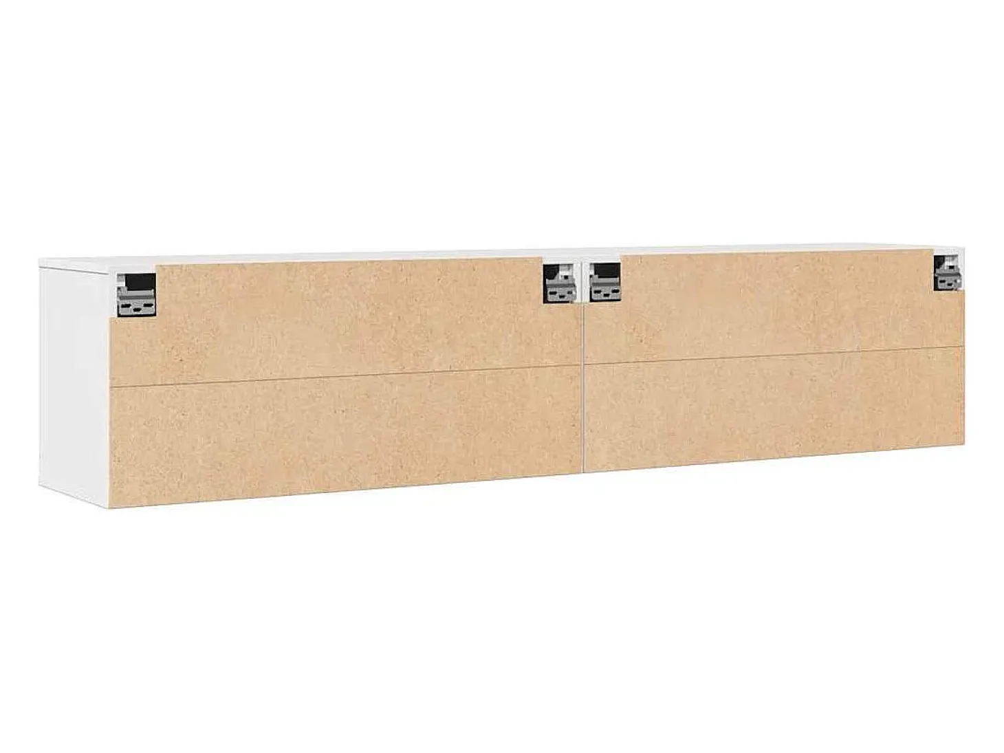 Armarios de pared 2 uds Blanco 80x30x35 cm Madera maciza de pino