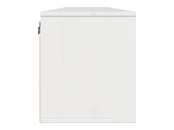 Armarios de pared 2 uds Blanco 80x30x35 cm Madera maciza de pino