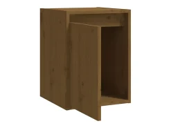 Armarios de pared 2 uds Marrón miel 30x30x40 cm Pino macizo
