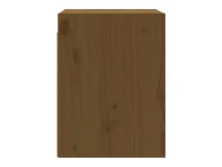 Armarios de pared 2 uds Marrón miel 30x30x40 cm Pino macizo