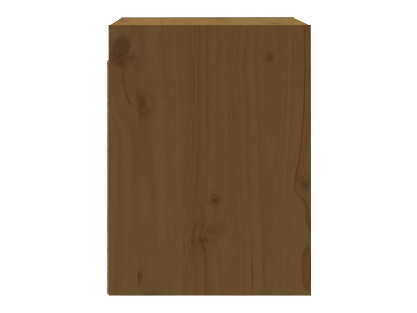 Armarios de pared 2 uds Marrón miel 30x30x40 cm Pino macizo