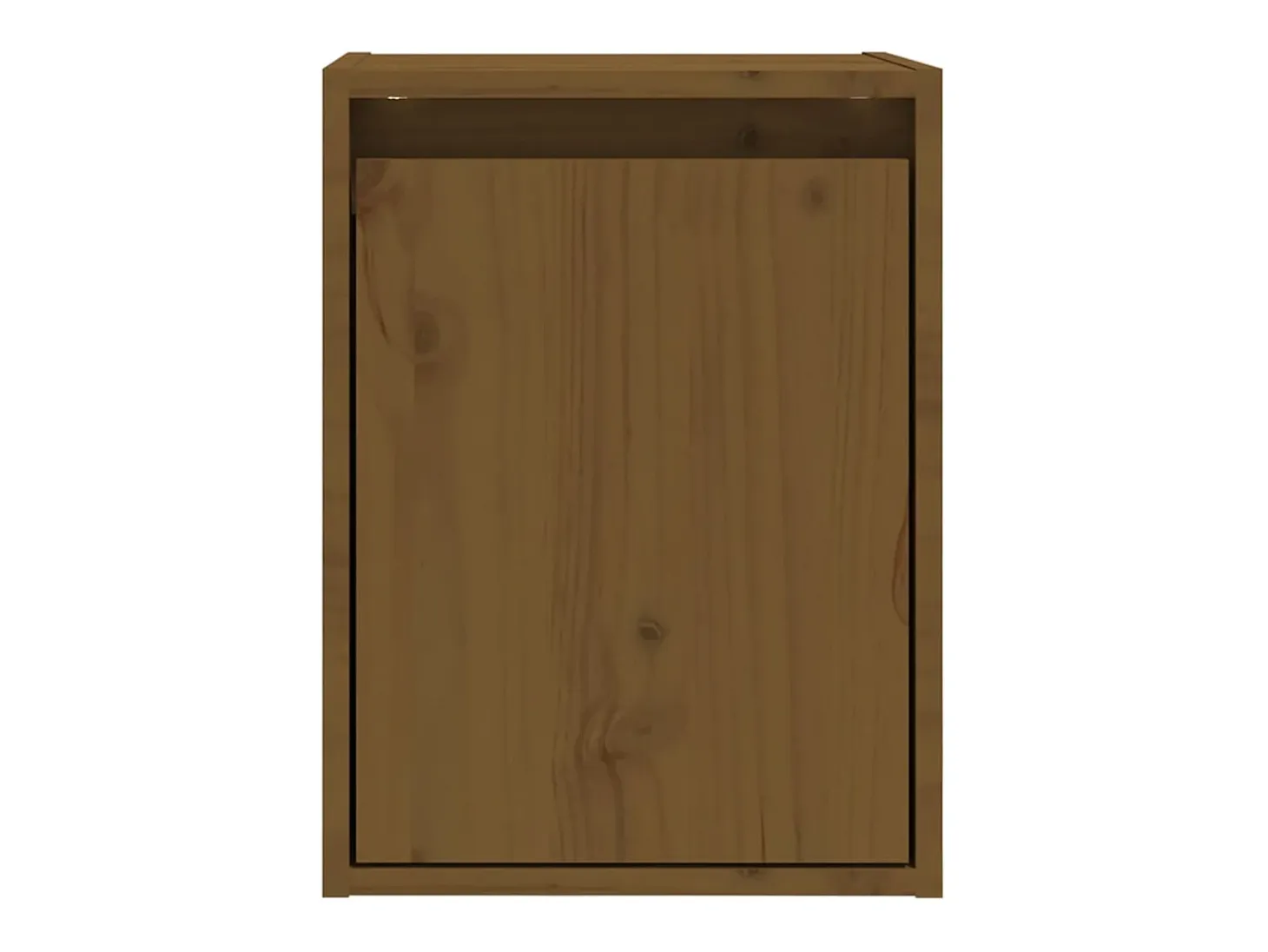 Armarios de pared 2 uds Marrón miel 30x30x40 cm Pino macizo